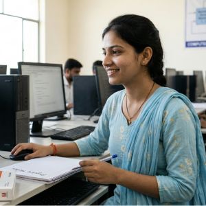 Divya Kumari, enrolled in the Government of India approved ADCA course at Atulya Computer Institute, Gaya.